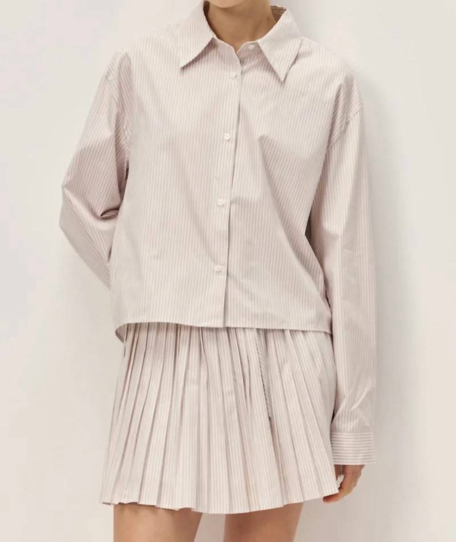 Elodie - Danika Striped Button-down Top