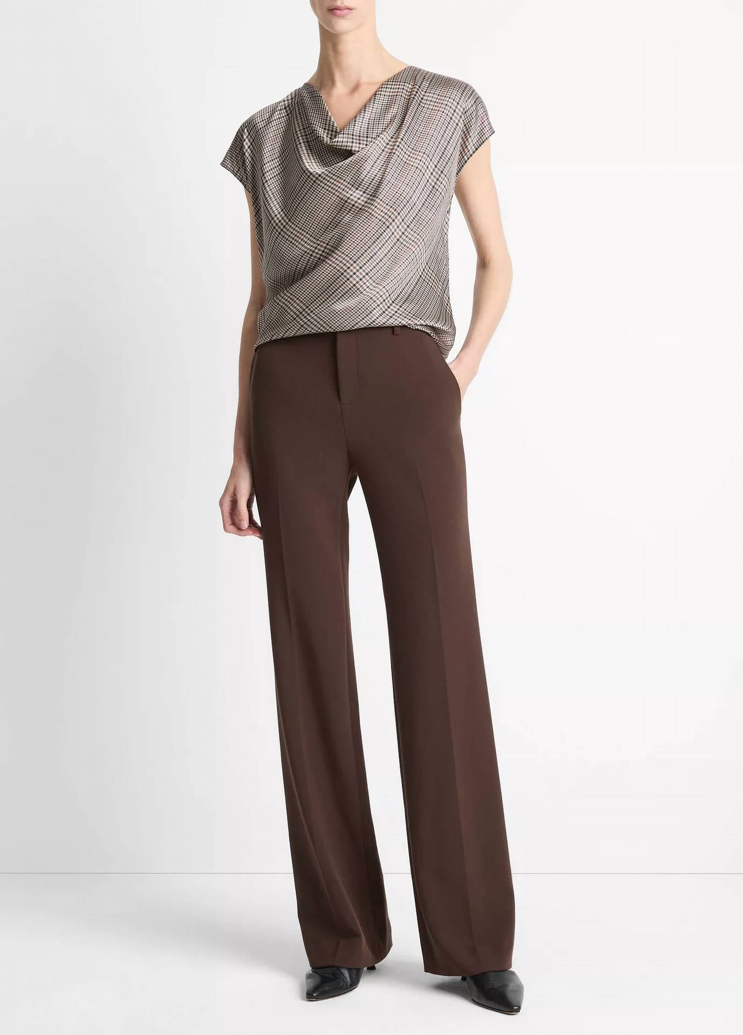 Vince - Mid-rise Tailored Flare Pant