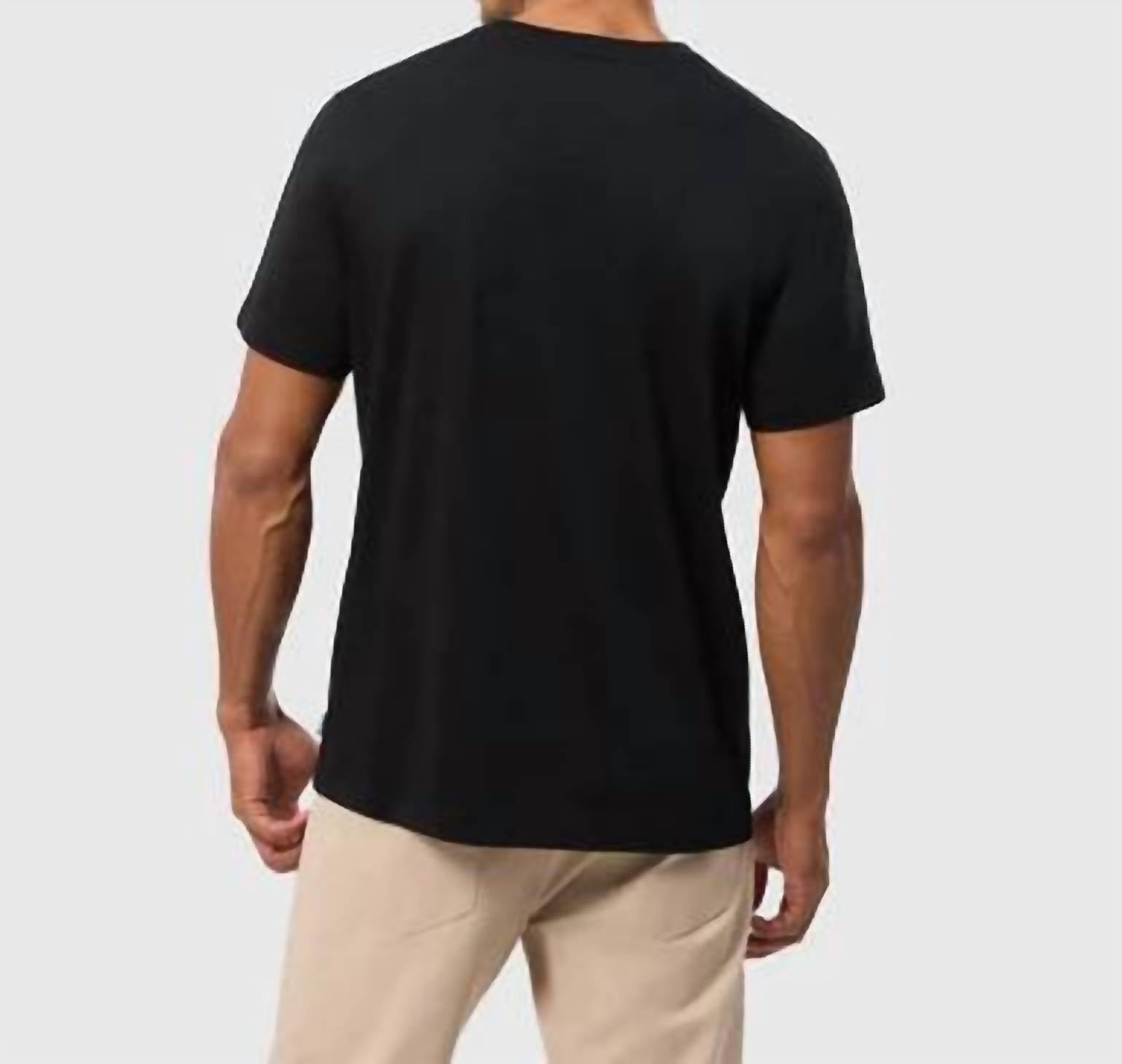 Psycho Bunny Bonnie Regular Fit Pocket Tee in black - men's t-shirt - alternate view