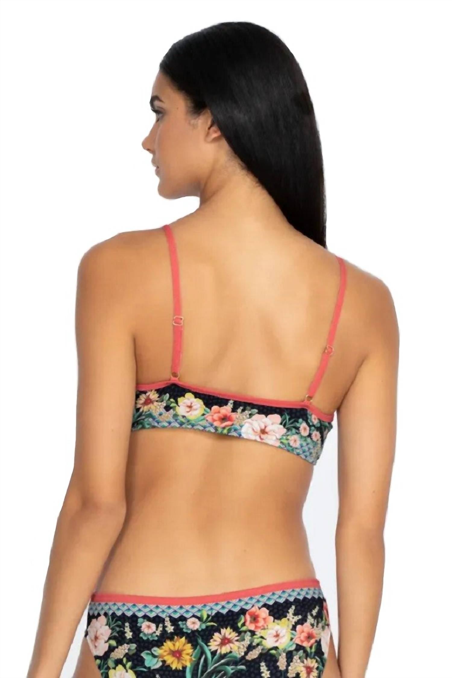 Johnny Was - Mia Front Tie Bikini Top