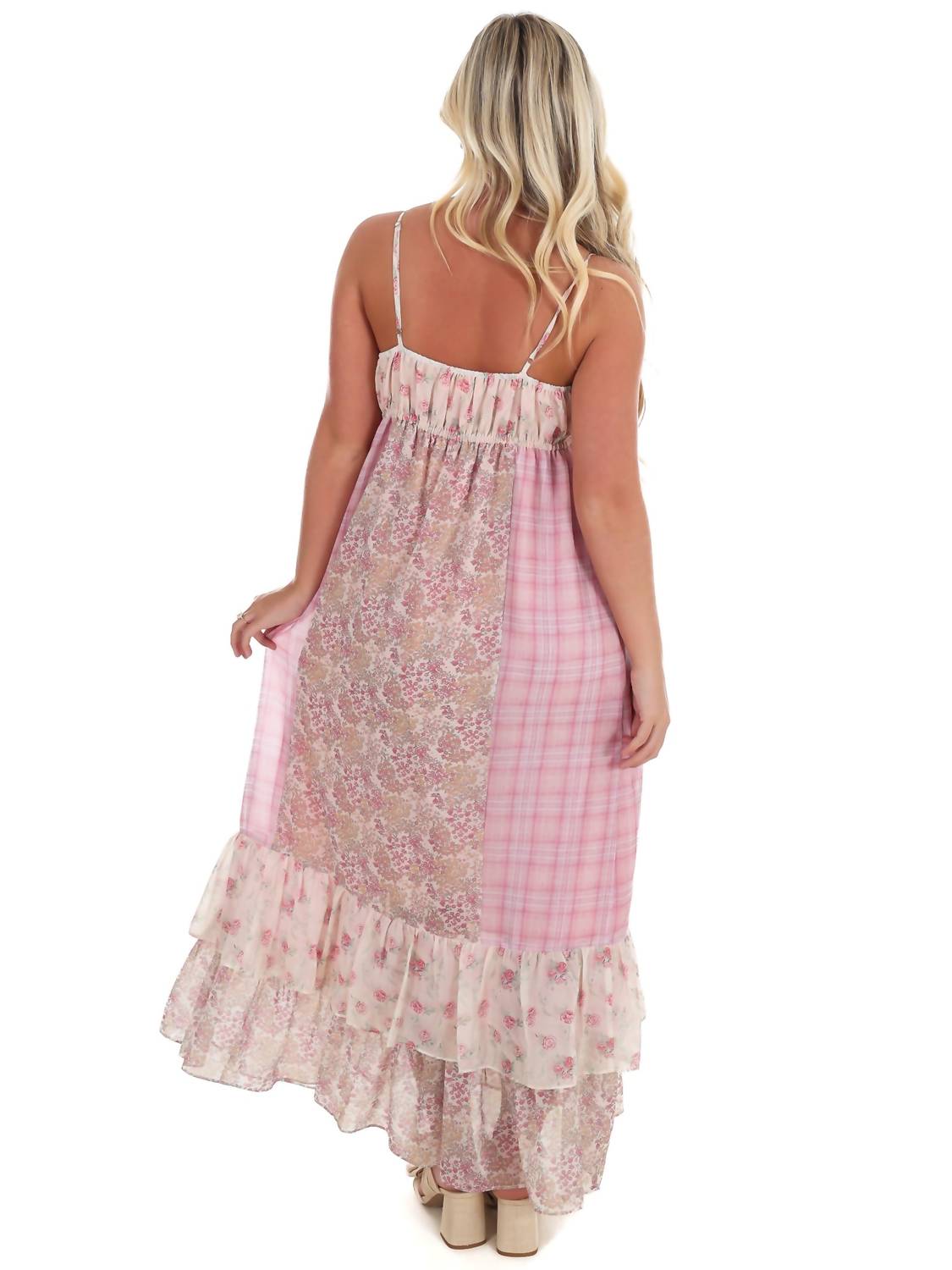 In February - Made for Adventure Mixed Print Maxi Dress