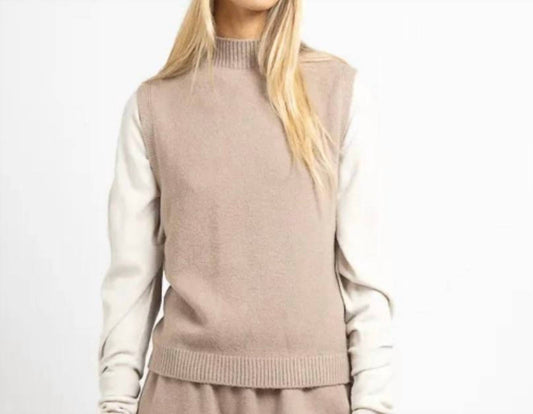 Made In Italy - Maxine High Neck Sleeveless Sweater