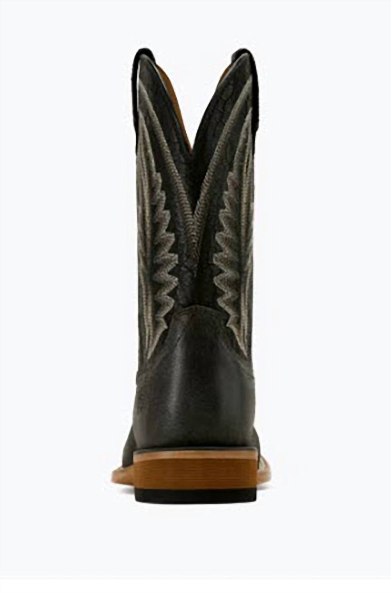 ARIAT Men's Shock Shield Sidewinder Grizzle Cowboy Boot in grey black - men's boots - alternate view