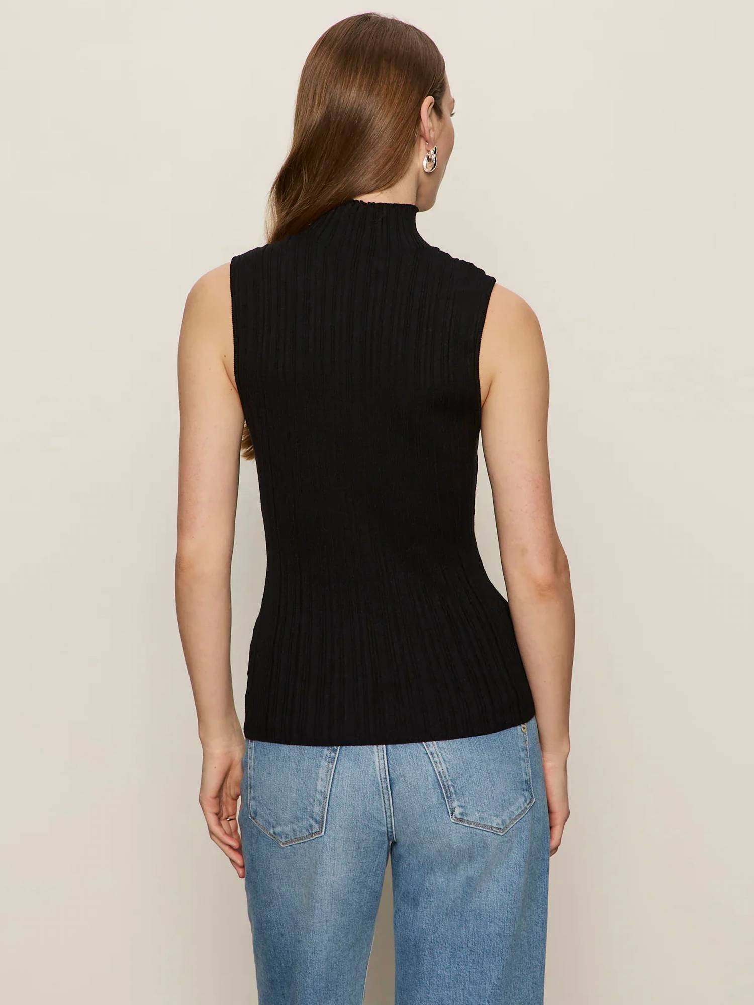 Sanctuary - Ribbed Funnel Neck Top
