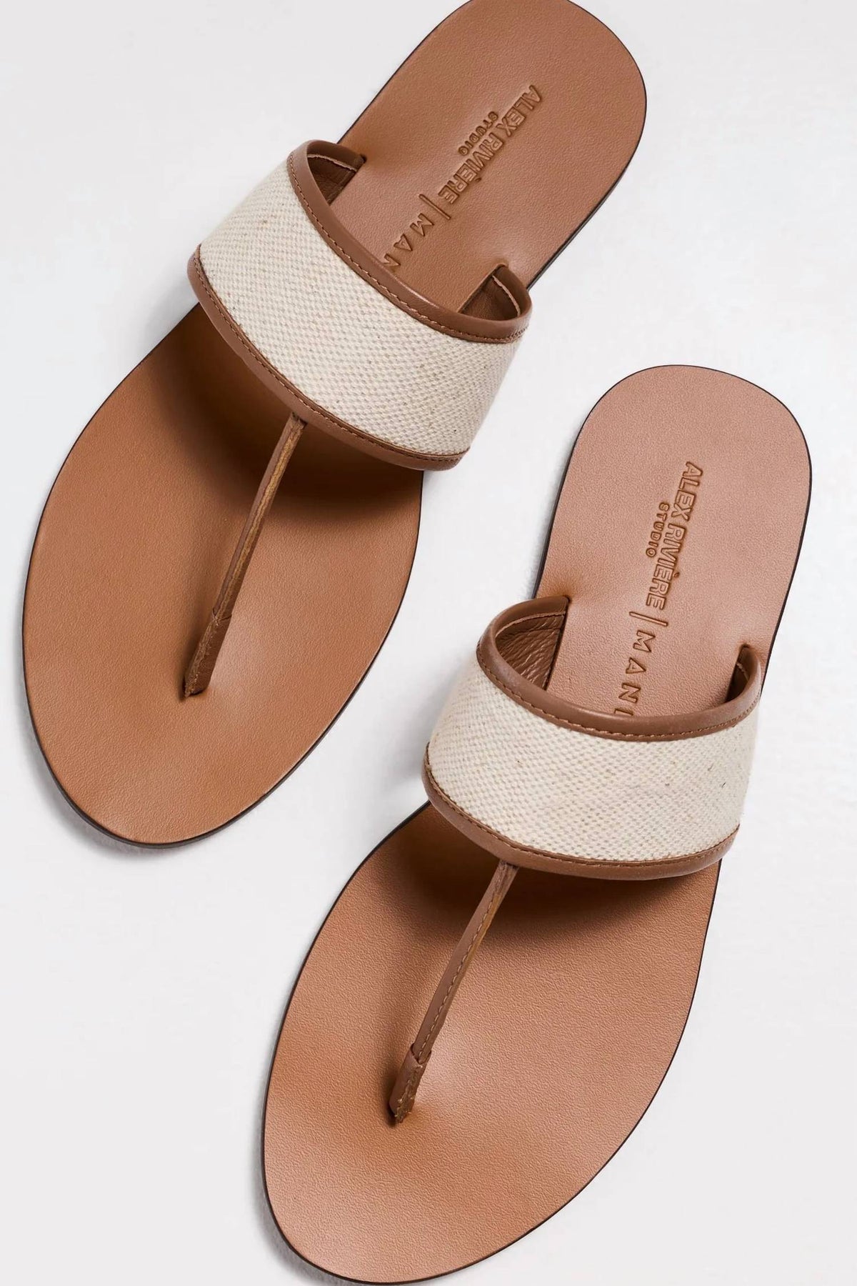 Manebi - Women's Thong Leather Sandals