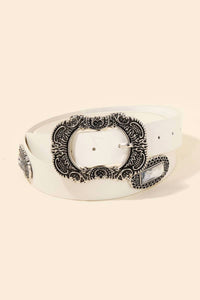 Anarchy Street - Women's Embellished Western Buckle Belt