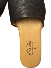 Agave Sky Women's Eva Flat Sandal in black - women's sandal - detail view