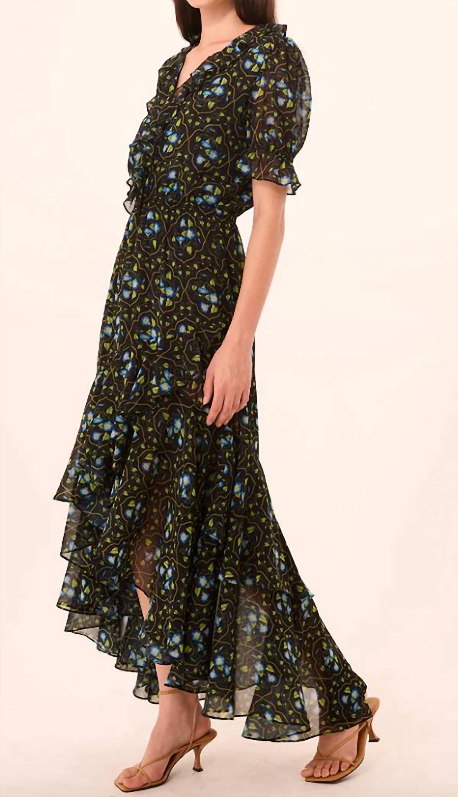 Misa Los Angeles - Jodie High-low Hem Midi Dress