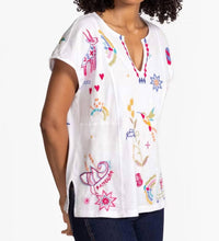 Johnny Was - Pre-loved Loulia Easy Panneled V Neck Tee