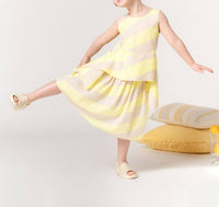 Omamimini - Girls' Sleeveless Peplum Top with Side Tails