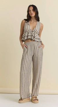 Vintage Havana - Textured Knit Wide Leg Pant