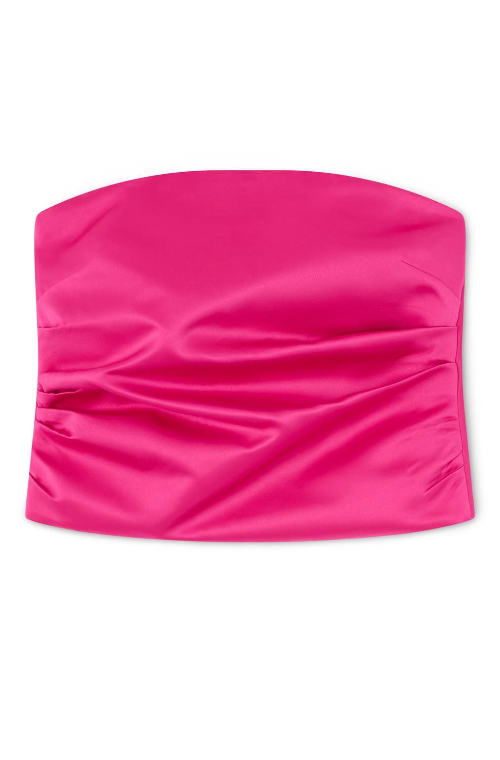 Ganni - Duchesse Satin Bandeau Top