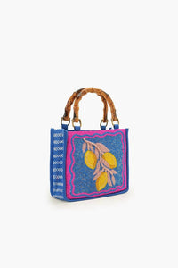 America & Beyond - Women's Limoncello Dream Hand-beaded Mini Tote