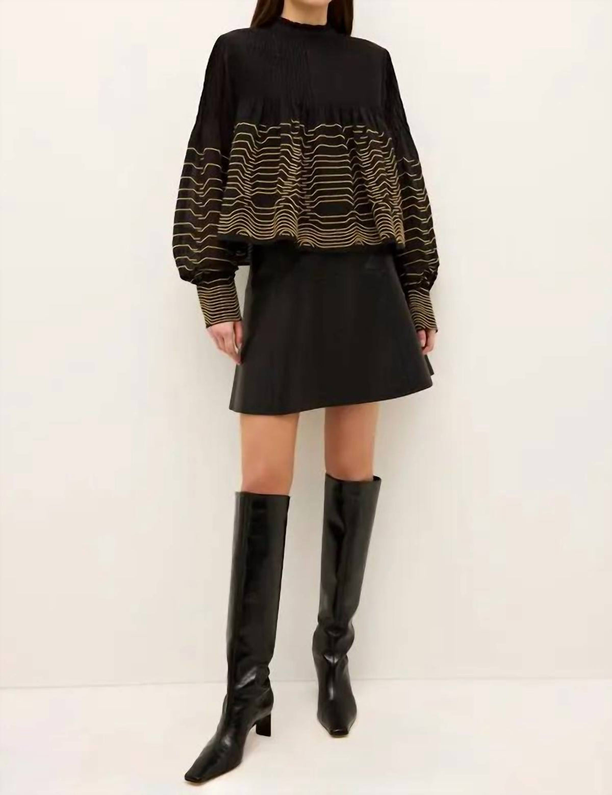Marie Oliver - Melrose Pintuck Pleated Blouse