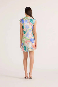 MINKPINK Ravina Bias Mini Dress in multi - women's dress - detail view
