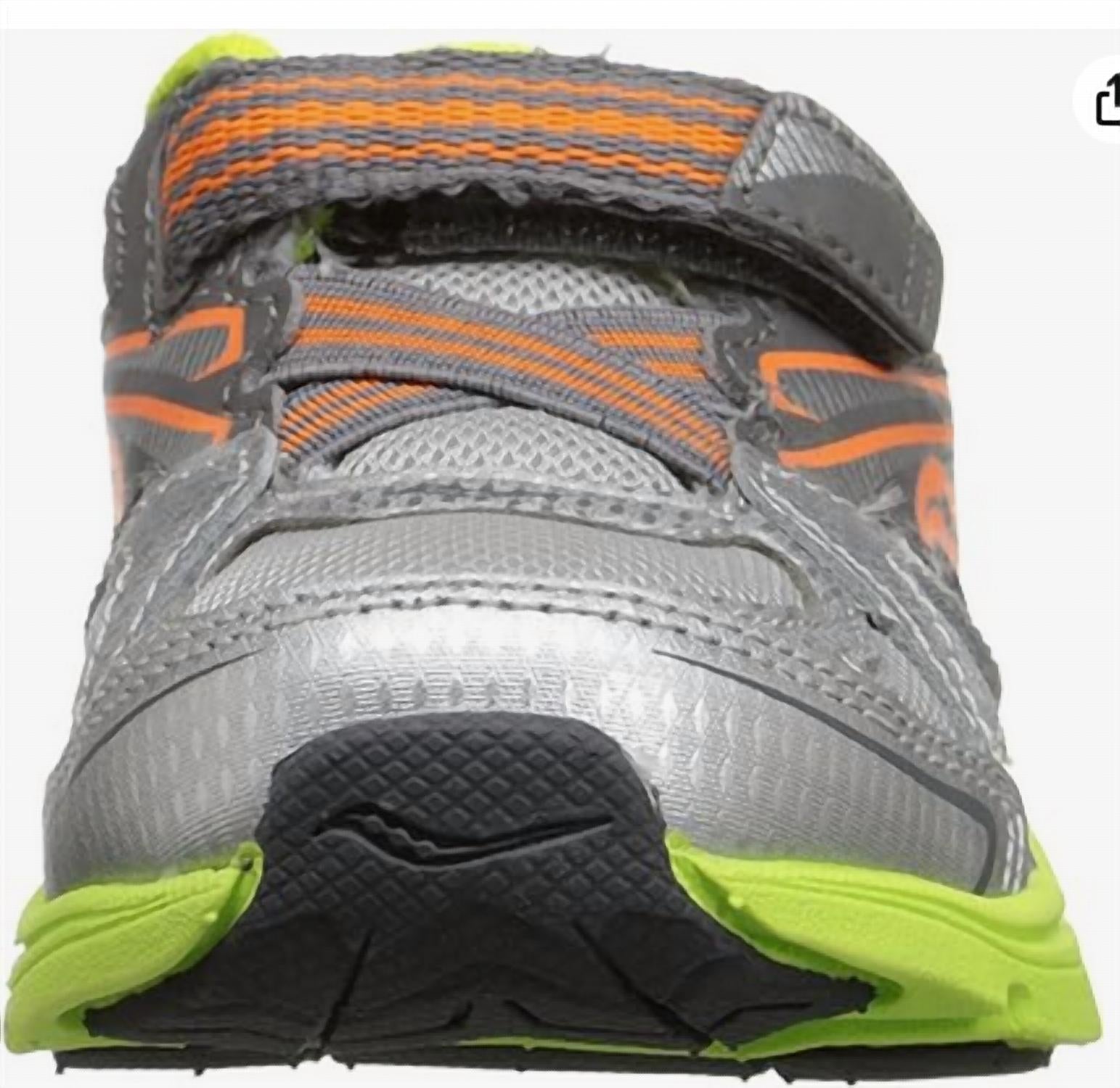 SAUCONY Toddler's Ride Sneakers in green gray orange - kids' sneaker - view 4