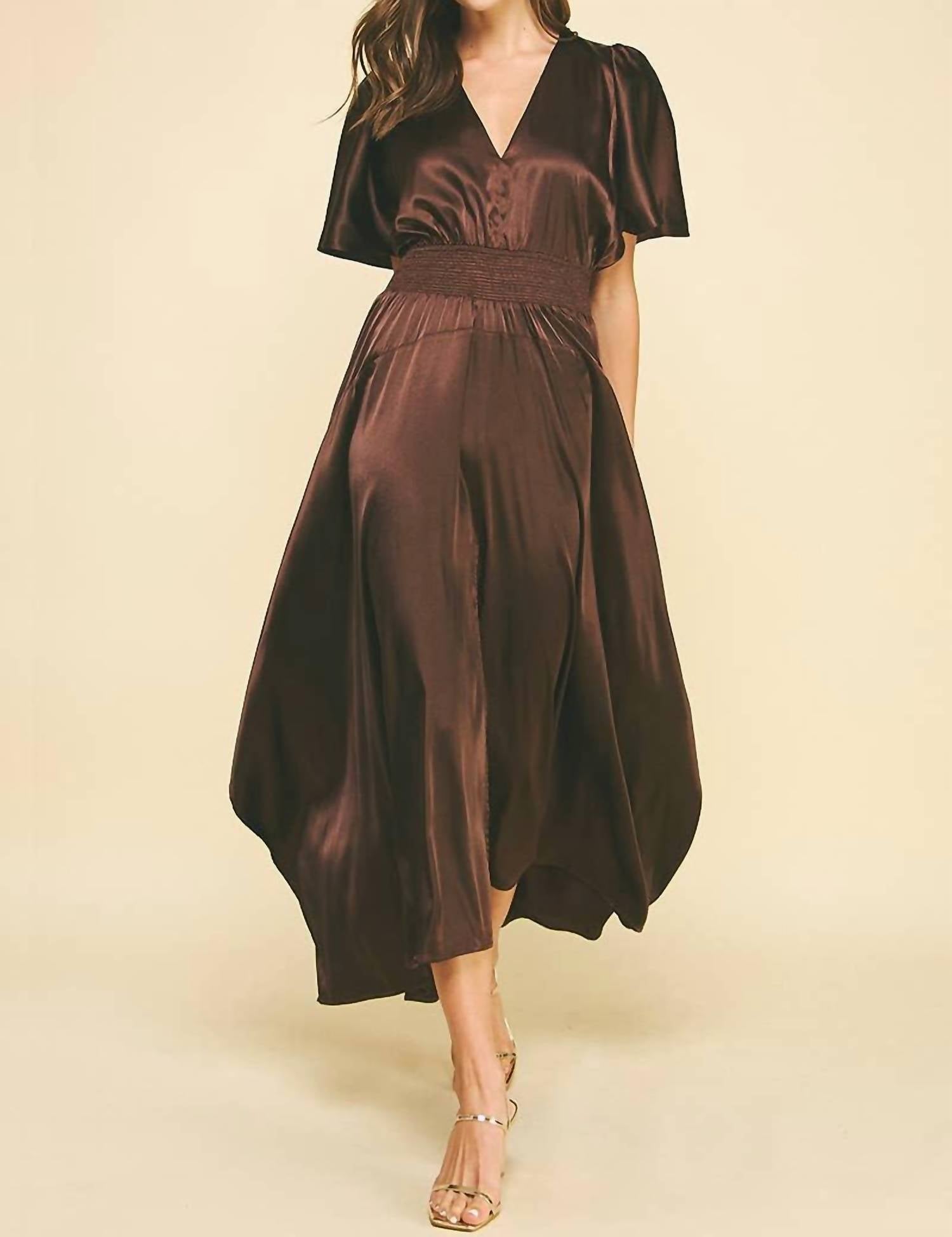Pinch - Chiffon Slit Detailed Maxi Dress