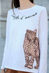 Tee Shirt in Jungle d' Amour