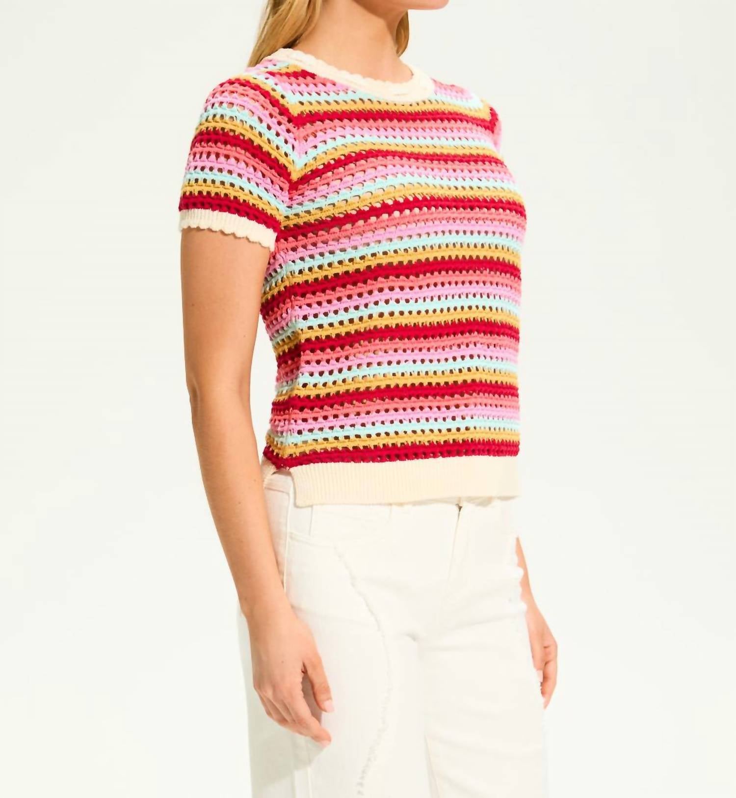 Fdj - Crochet Knit Top