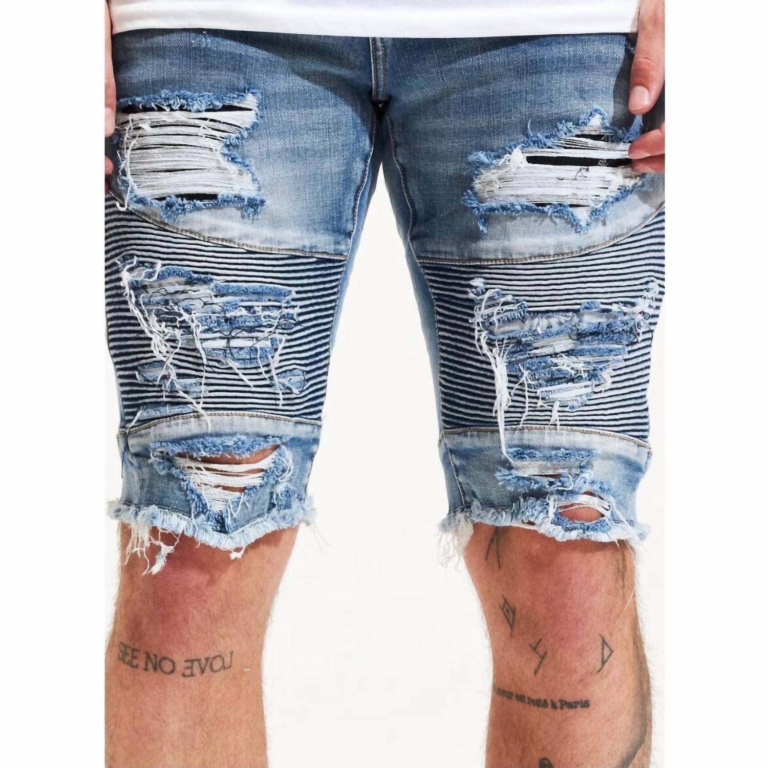 Embellish - Distressed Ursus Shorts