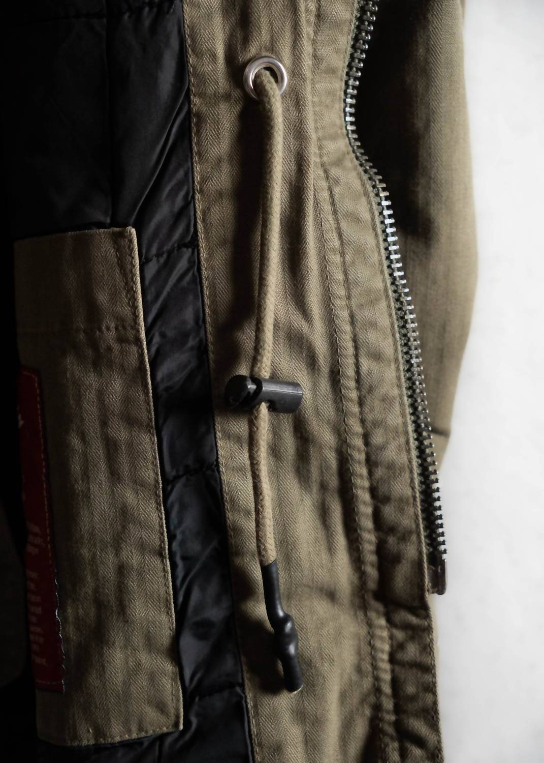 Iron & Resin Herringbone M65 Jacket in army - men's jacket - view 4