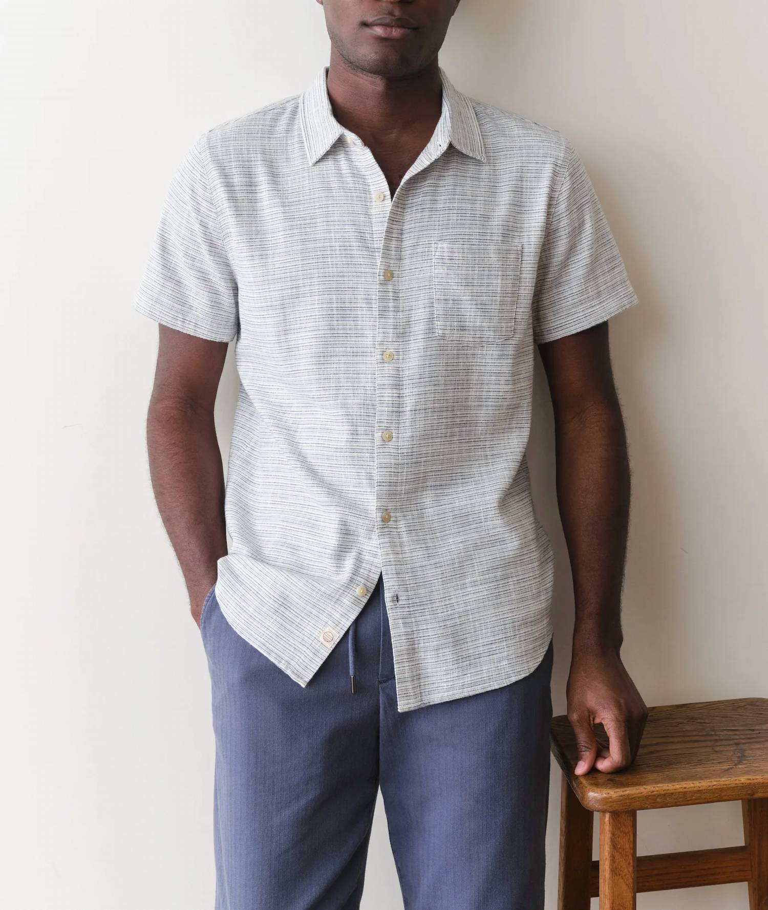 Marine Layer - Men's Short Sleeves Collared Button Down