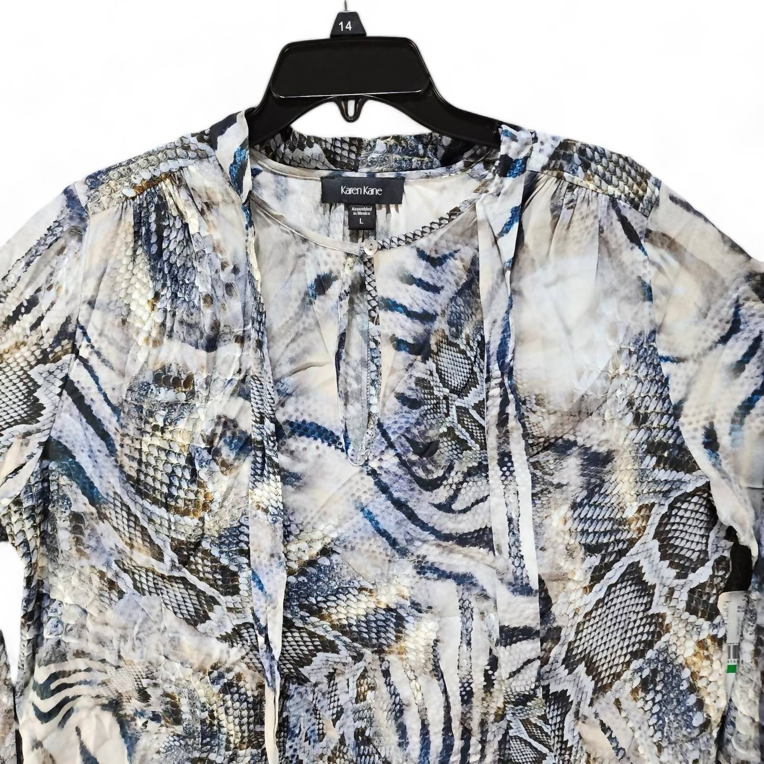 Karen Kane - WOMEN'S BLOUSON SLEEVE TIE TOP