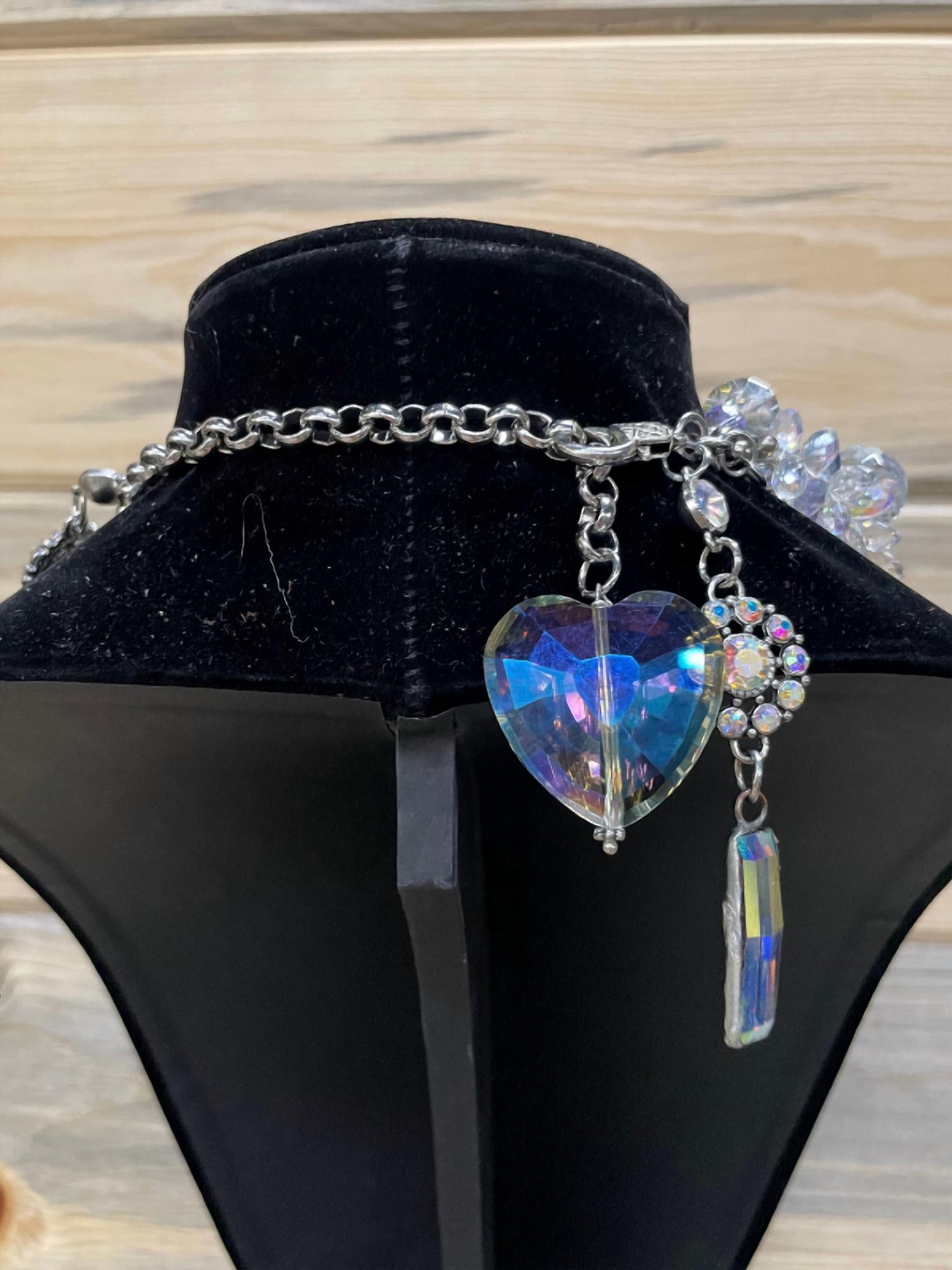 Art By Amy Labbe - Many Crystals Necklace