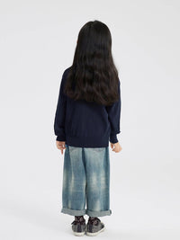 Kids Lace Insert Cardigan