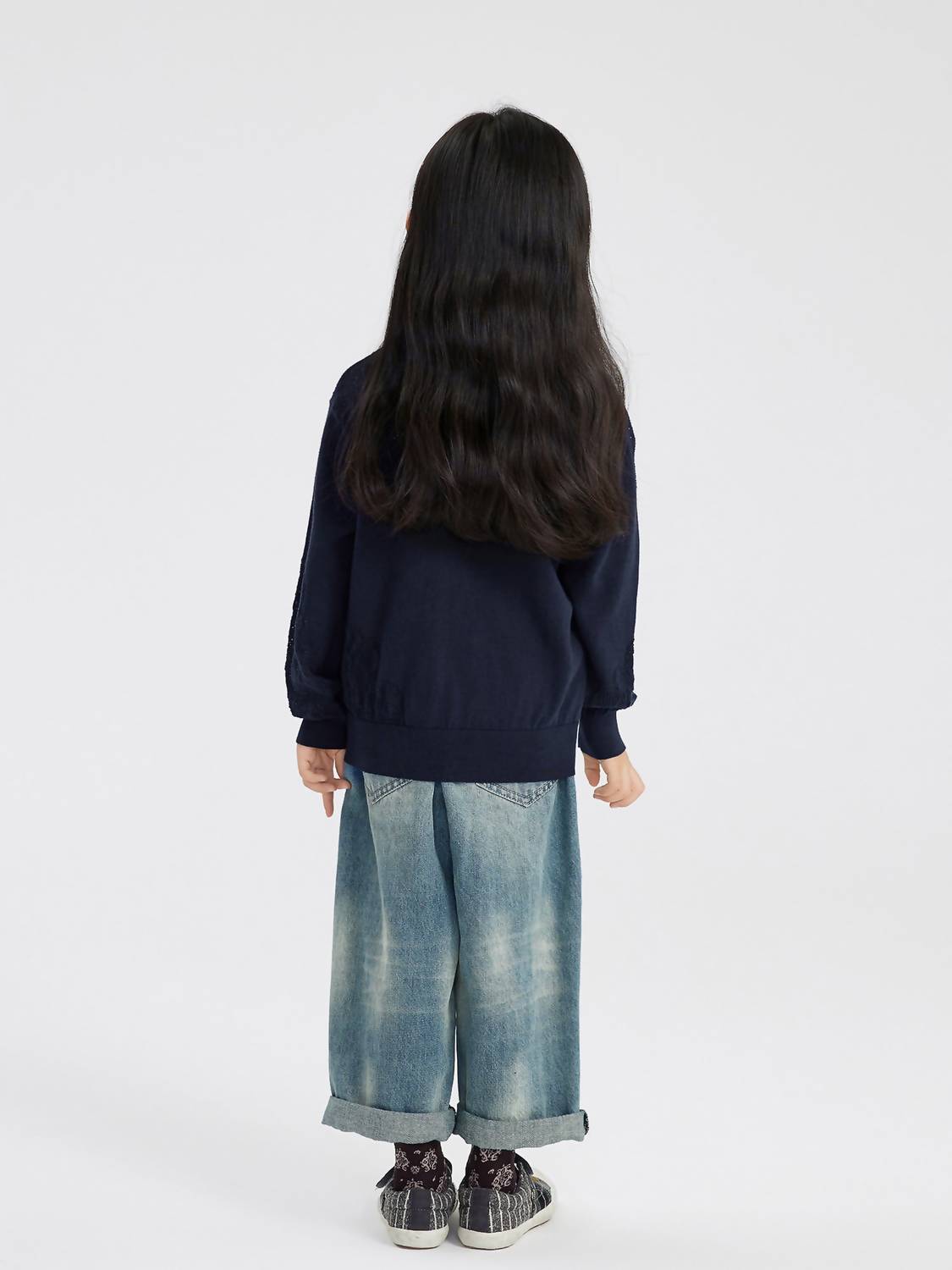Kids Lace Insert Cardigan