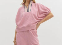 Entro - Dolman Sleeve Textured Pullover