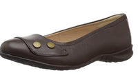 Hush Puppies Women's Lara Bria Slip On Flats in dark brown - women's flats