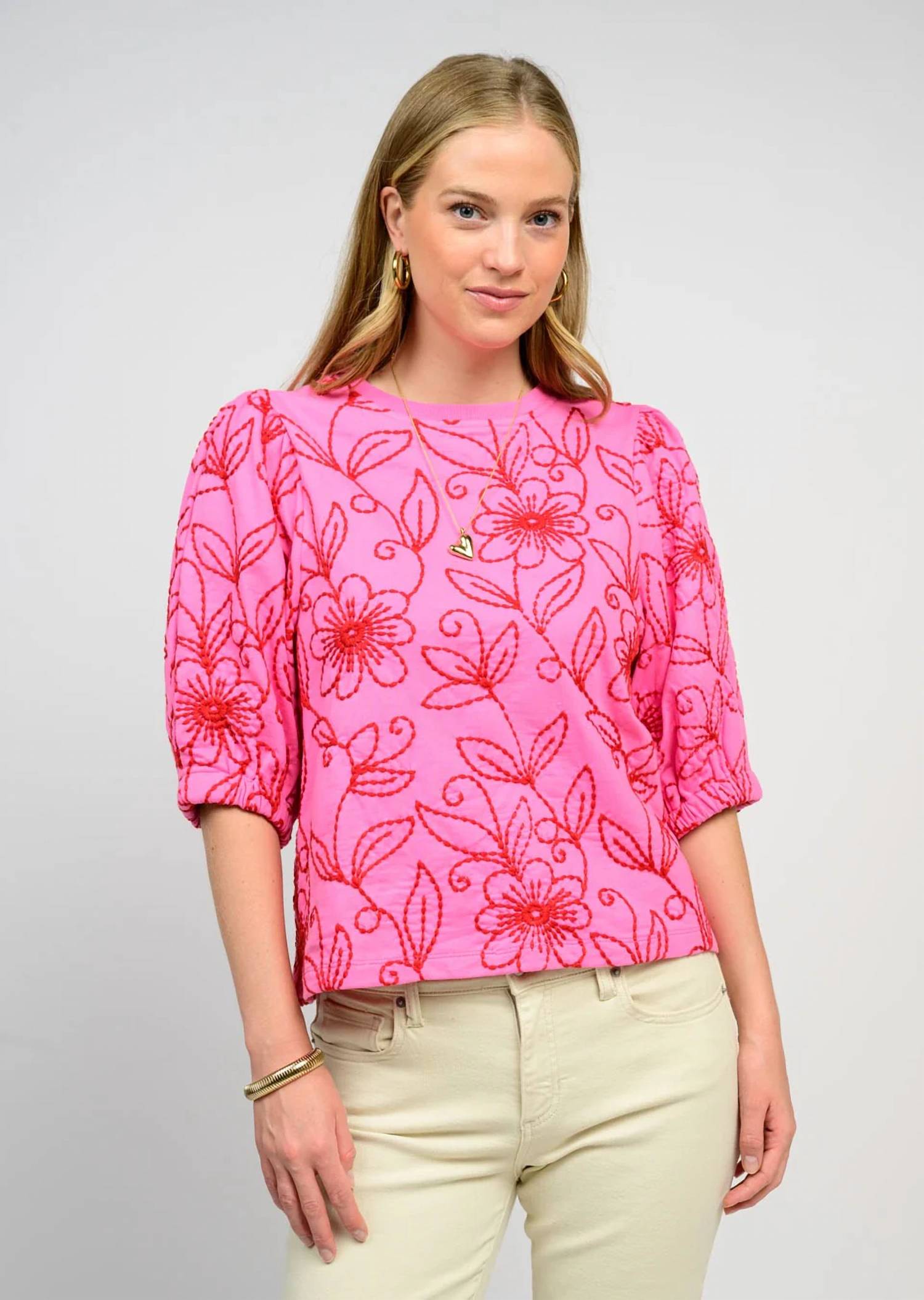Ivy Jane - Floral Vines Knit Top