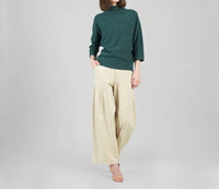 Clara Sunwoo - Plush Ribbed Funnel Neck Sweater