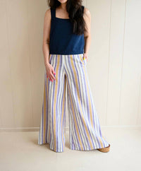 Traffic People - Otter Lane Striped Linen Trouser