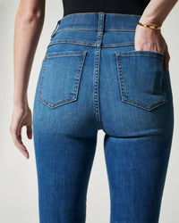 Spanx High-rise Flare Jeans in vintage indigo - women's jeans - view 6