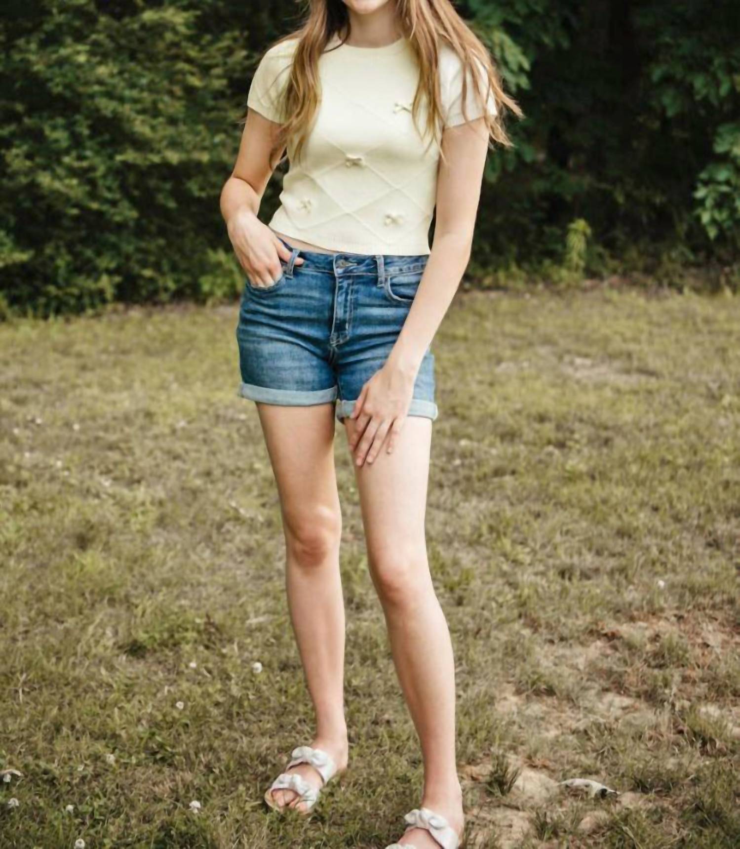 Flags & Anthem - Shebly Denim Shorts