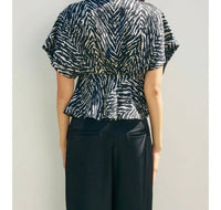 Dress Forum - Untamed Satin Blouson Top