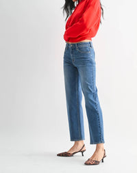 Just Black Denim - Mid Rise Slim Wide Leg Jeans