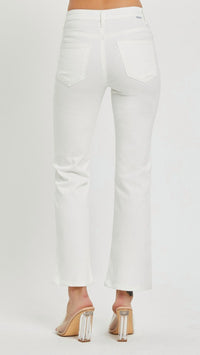 Risen - Mid Rise Ankle Bootcut Jeans
