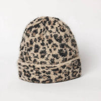 Hat Attack Leopard Beanie in sand - women's hat