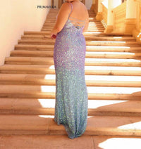 Primavera - Long Sequin Prom Dress - Plus