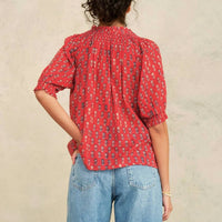 M.A.B.E. - Ari Print Short Sleeve Top