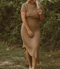 Able - Asymmetrical Sweater Midi Dress