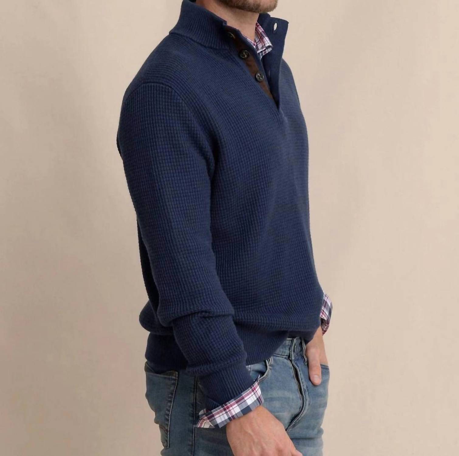 Southern Tide - Bass Creek Quarter Button Sweater
