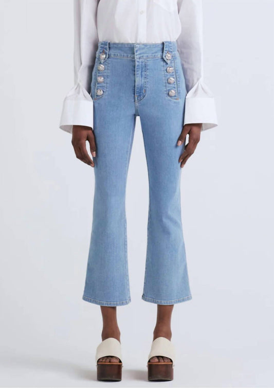 Derek Lam 10 Crosby - Robertson High Rise Crop Flare Jeans