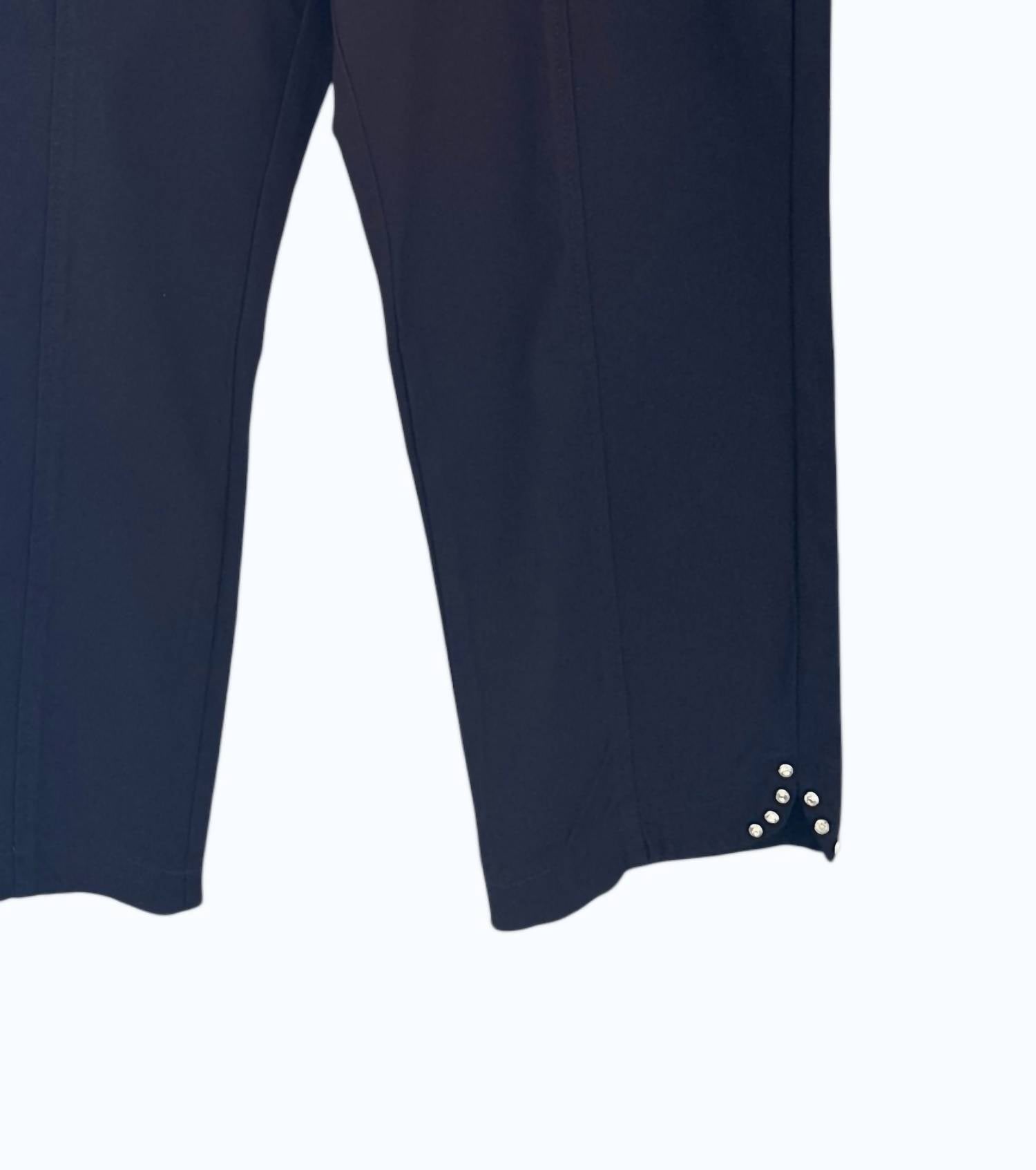 Ethyl Women's Bengaline Crop Pants in black - women's pants - detail view