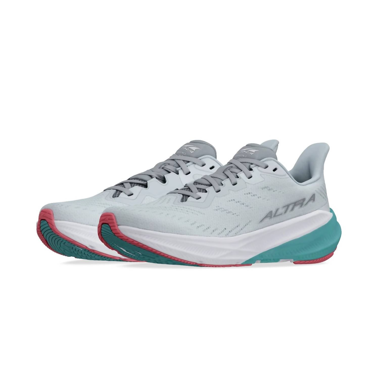 ALTRA Women's Experience Flow 2 Road Running Shoes in gray teal - women's shoe - detail view