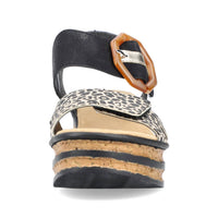 Rieker - Women's Multi Strap Wedge Sandal