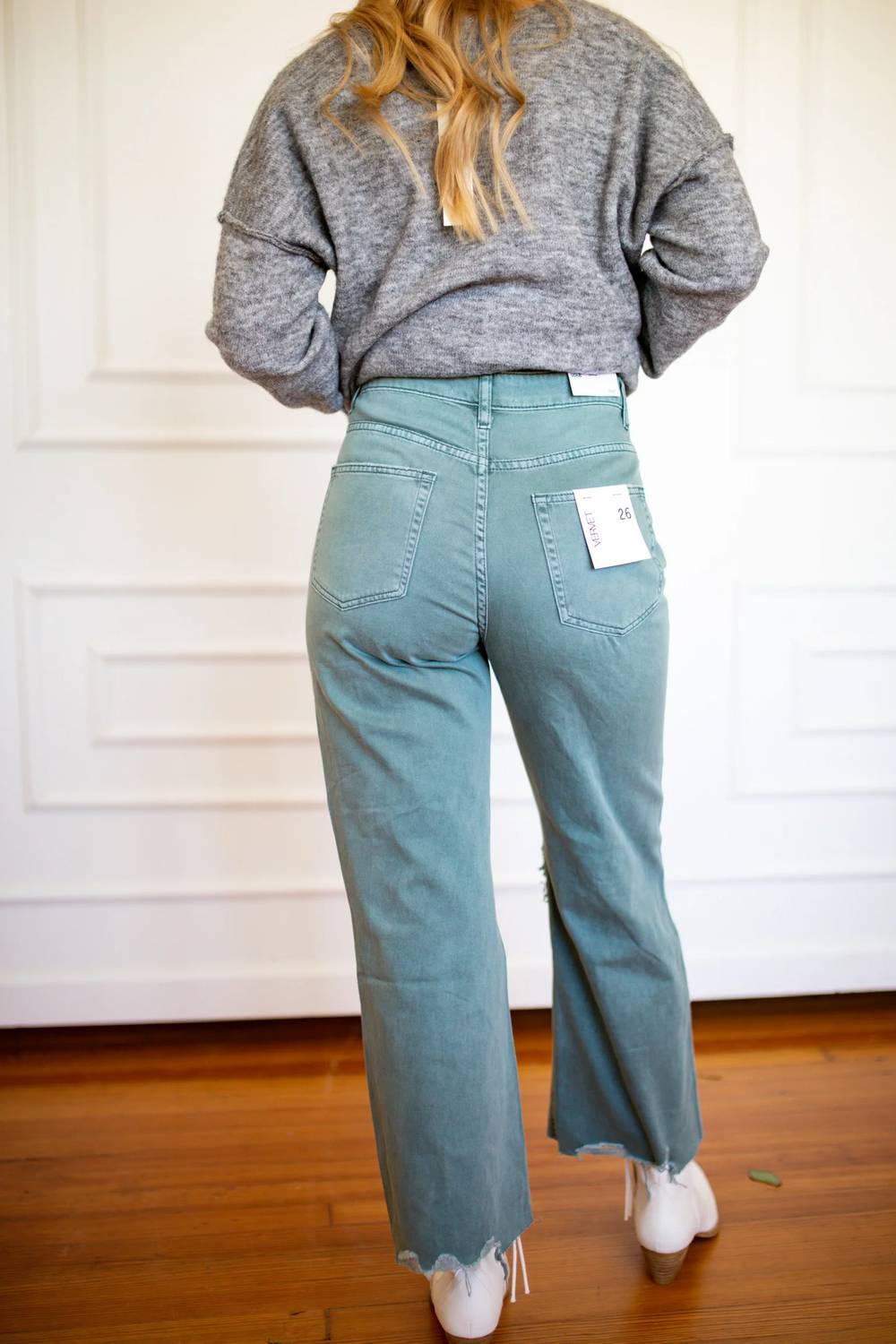 Vervet By Flying Monkey - 90s Vintage Crop Flare Jeans